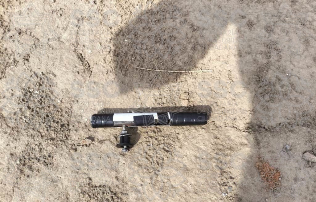 Asegura la Policía Estatal arma artesanal y cinco cartuchos en Zacatelco